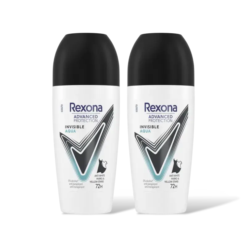 Rexona Anti-transpirant invisible aqua 2-pack