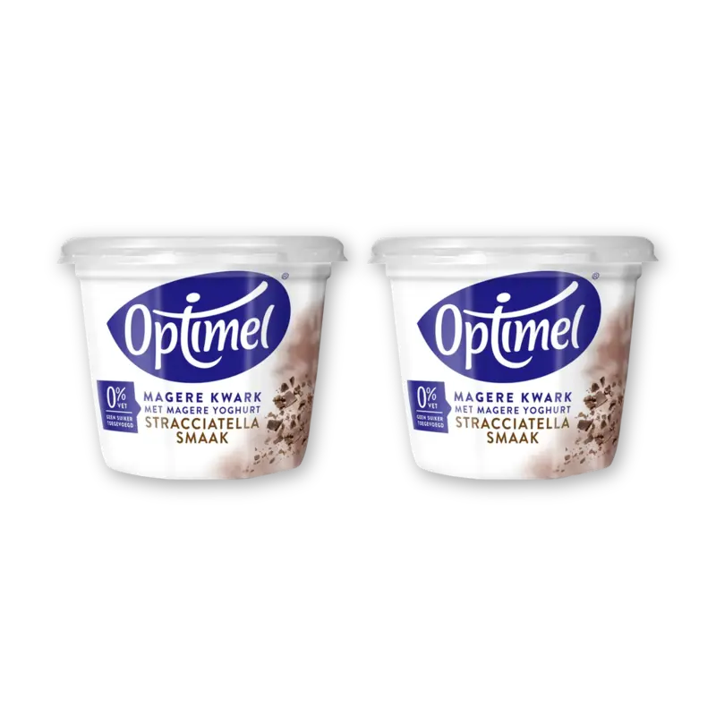Optimel Magere kwark stracciatella 2-pack