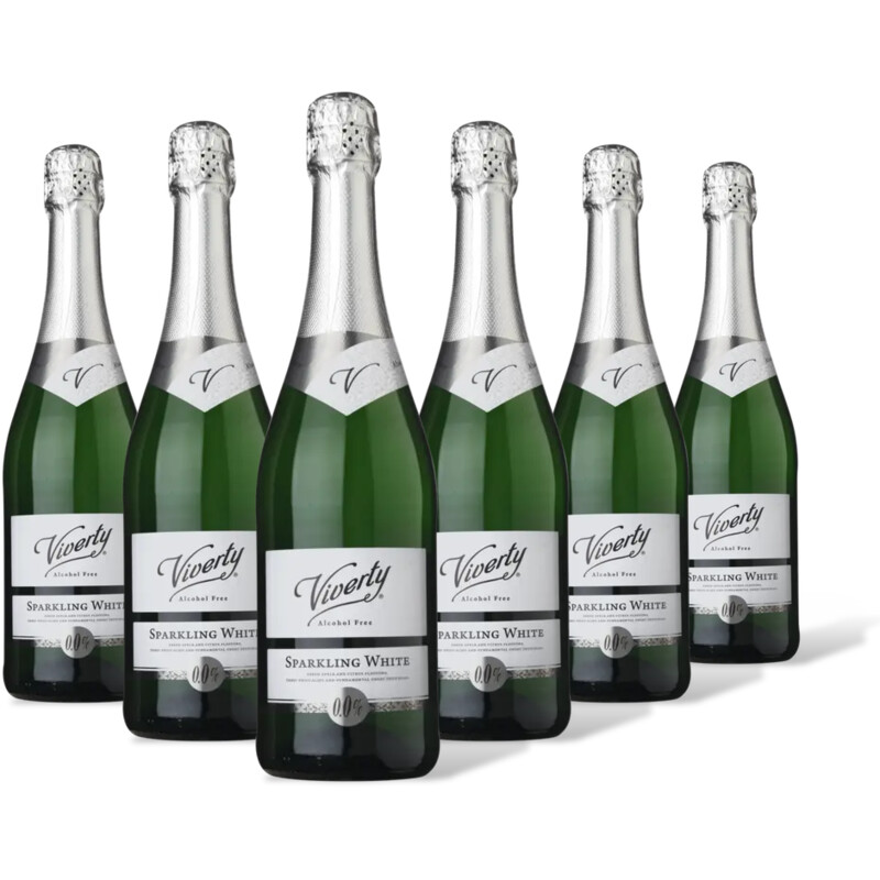 Viverty Sparkling wit alcoholvrij 6-pack