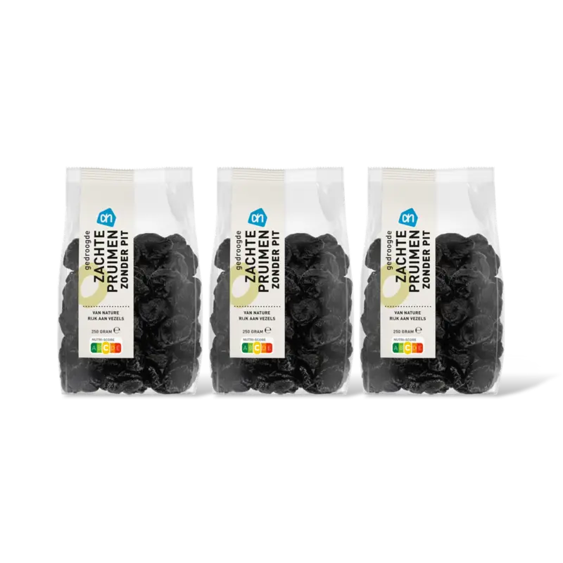 AH Zachte pruimen zonder pit 3-pack