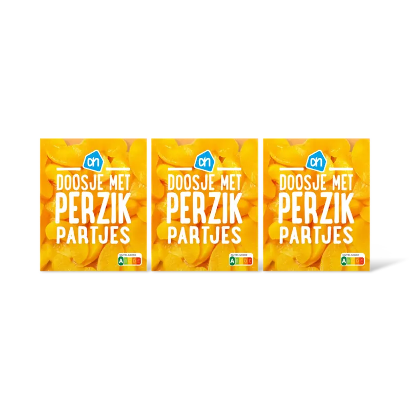 Doosje met perzikpartjes 3-pack