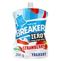 Melkunie Breaker zero aardbei yoghurt