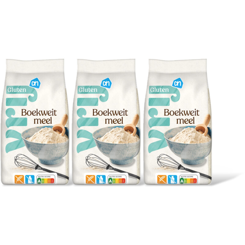 AH Glutenvrij Boekweit meel 3-pack