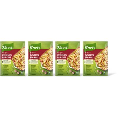 pdp-image-Knorr Maaltijdmix ovenpasta ham-kaas 4-pack