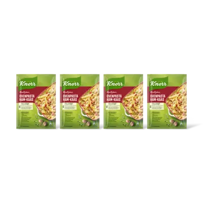 pdp-image-Knorr Maaltijdmix ovenpasta ham-kaas 4-pack