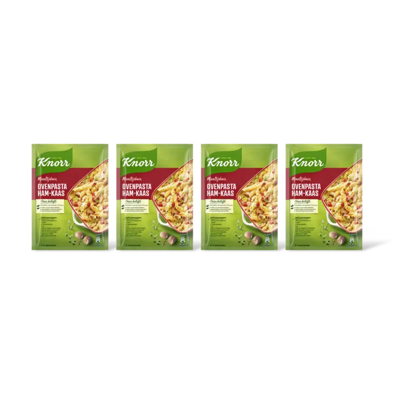 Knorr Maaltijdmix ovenpasta ham-kaas 4-pack