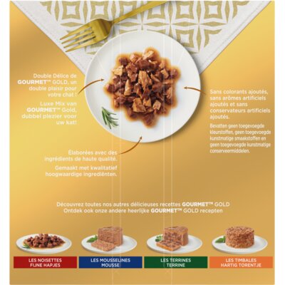 pdp-image-Gourmet Gold luxe mix met rund kip zeevis eend