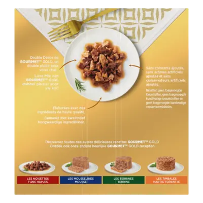 pdp-image-Gourmet Gold luxe mix met rund kip zeevis eend