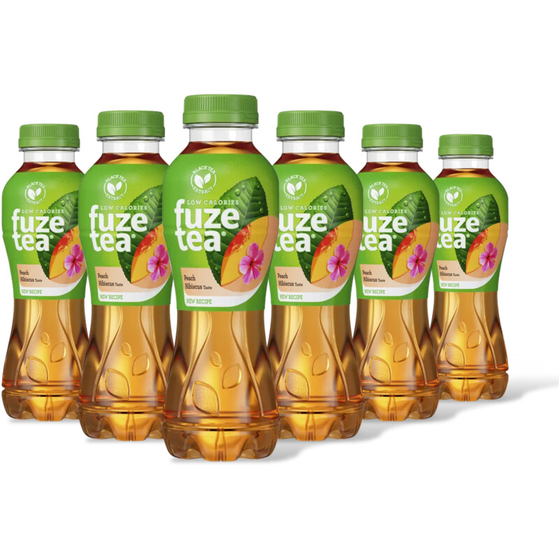 Fuze Tea Black ice tea peach hibiscus 6pack