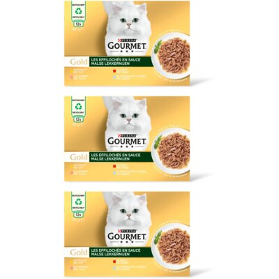 pdp-image-Gourmet Gold malse lekkernijen kip zalm rund 3pk