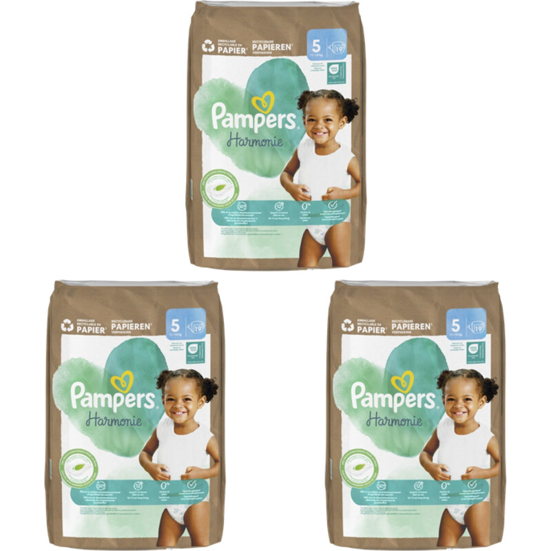 Een afbeelding van Pampers Harmonie luiers maat 5 4-pack