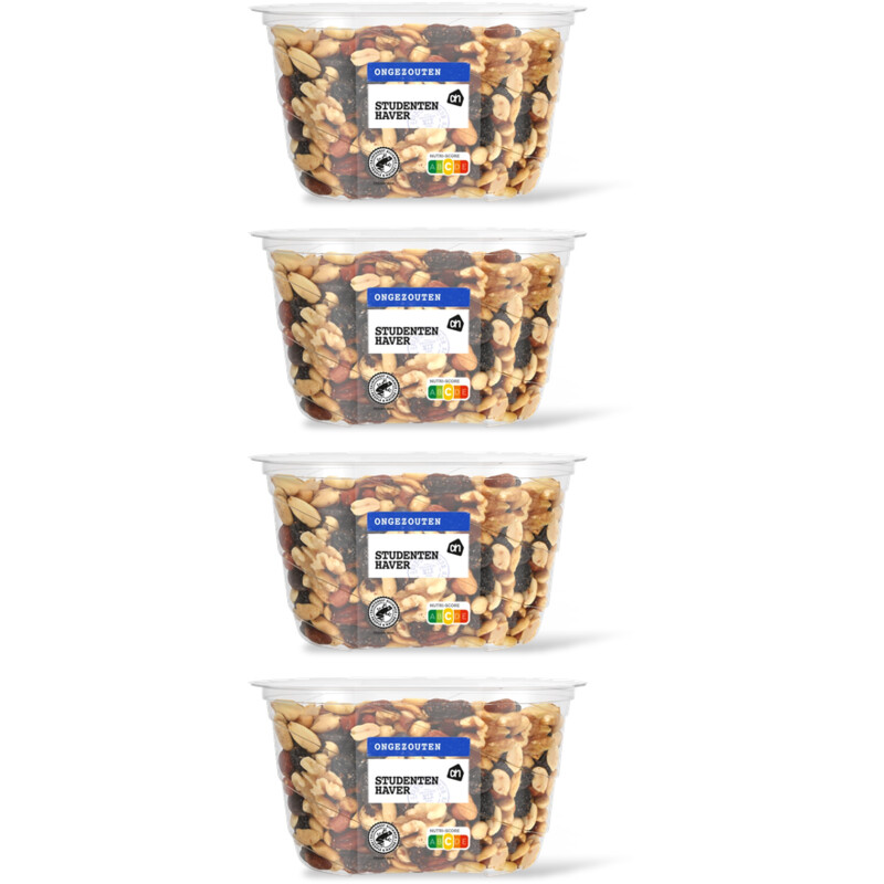 AH Studentenhaver ongezouten 4-pack