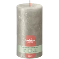 Bolsius Rustieke kaars shimmer champagne 13cm