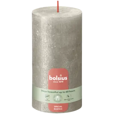 pdp-image-Bolsius Rustieke kaars shimmer champagne 13cm