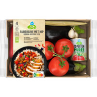 Een afbeelding van AH Biologisch Aubergine kip Midden-Oosterse verspakket