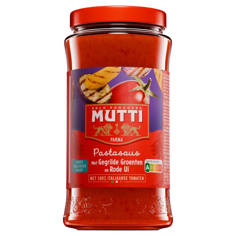Pastasaus met gegrilde groenten