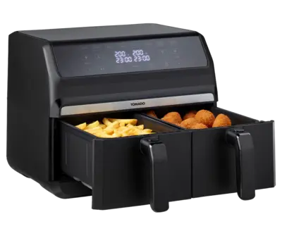 pdp-image-Tomado Airfryer dubbele bak 2x4 liter