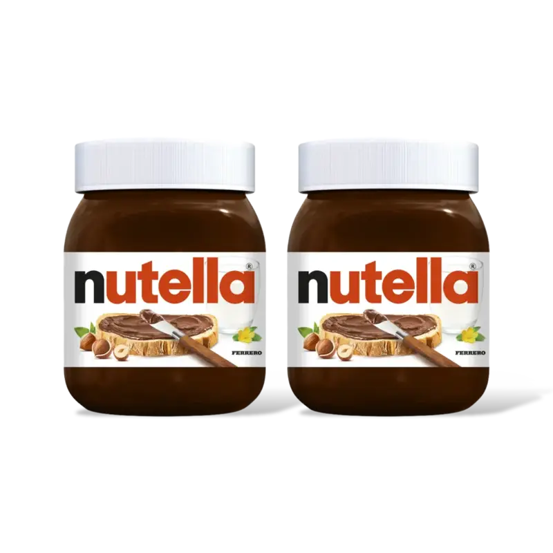 Nutella Hazelnootpasta 2-pack