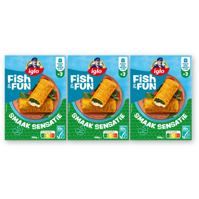 Iglo Fish&fun smaak sensatie 3-pack