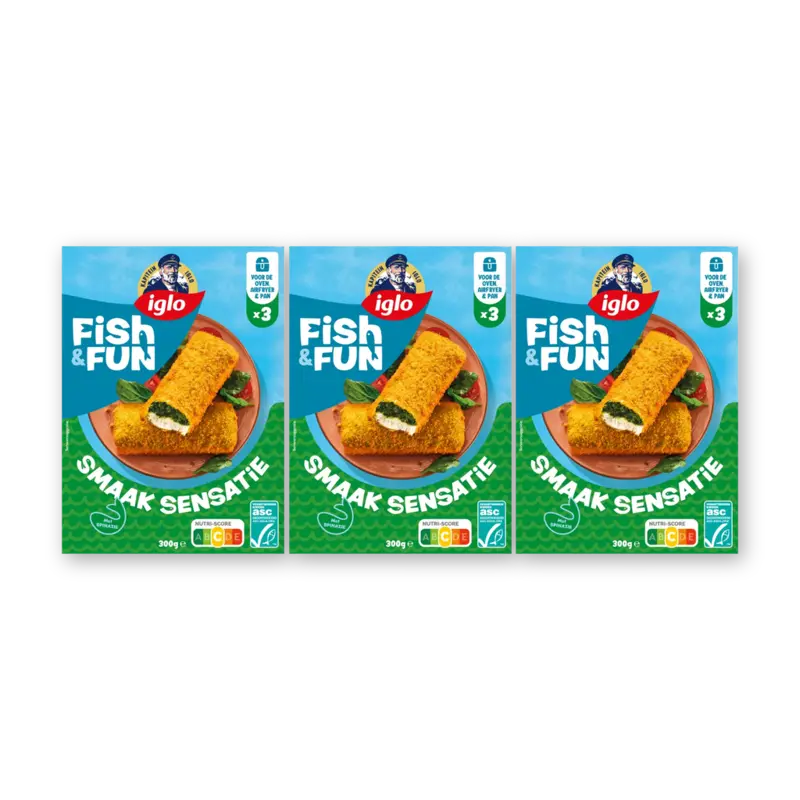 Iglo Fish&fun smaak sensatie 3-pack