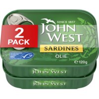 Een afbeelding van John West Sardines olie 2-pack