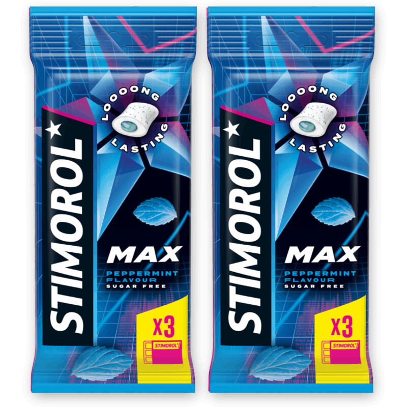 Stimorol Max splash peppermint 2-pack