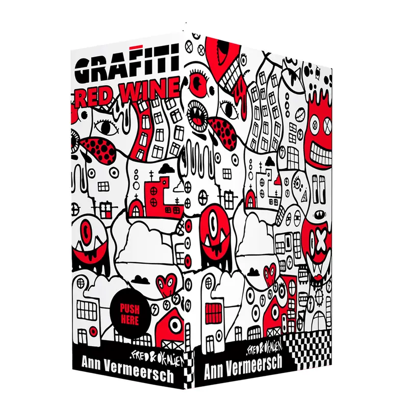Vermeersch Graffiti rood bib bel