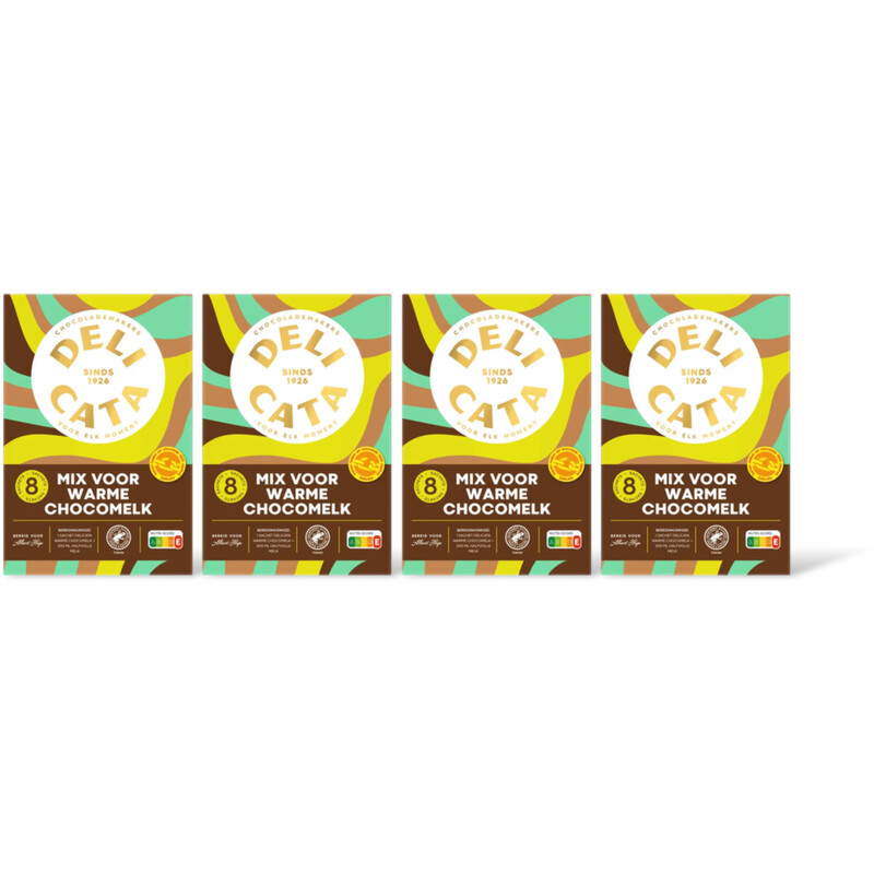 Delicata Mix voor warme chocomelk 4 pack