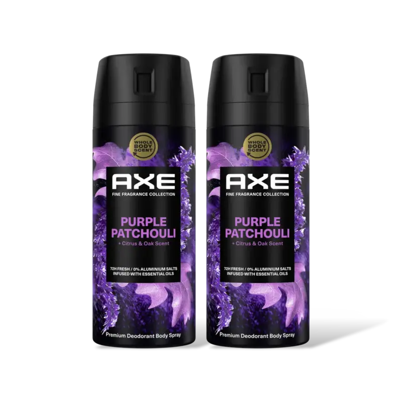 Axe Purple patchouli deo bodyspray 2-pack