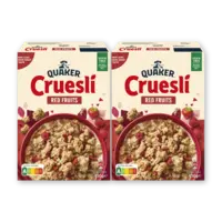 Quaker Cruesli rood fruit 2-pack