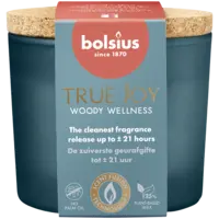 Bolsius Geurglas true joy woody wellness
