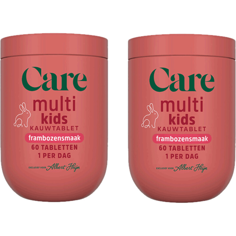 Een afbeelding van Care Multi kids frambozensmaak 2-pack