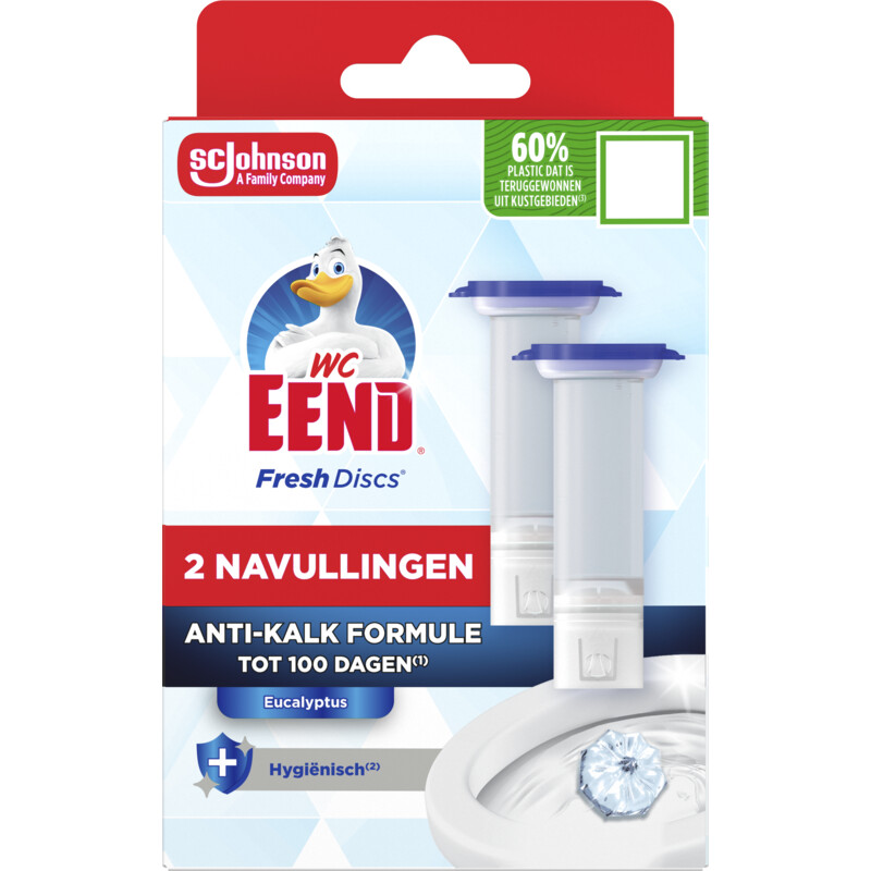 WC-Eend Fresh discs anti-kalk navulling