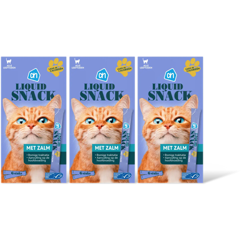 AH Liquid snack met zalm 3-pack