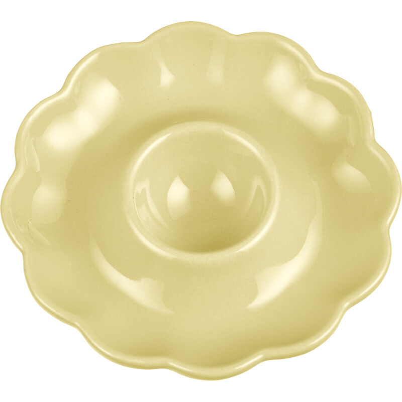 AH Eierdopje geel sculpted