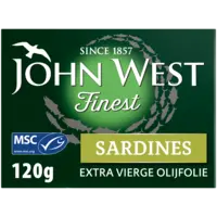 John West Sardines extra vierge olijfolie