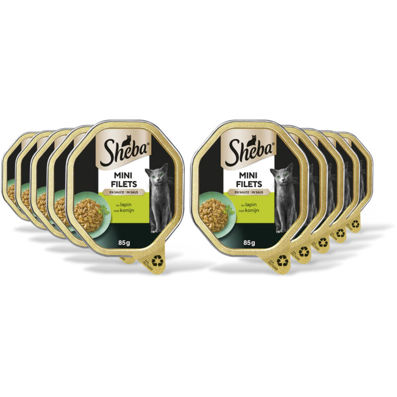 Sheba Mini filets in saus konijn & wild 10-pck