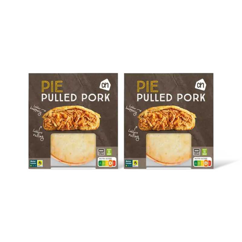 AH Pie pulled pork 2-pack