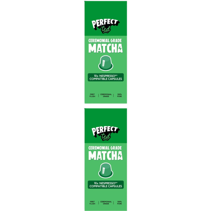 Een afbeelding van Perfect Ted Ceremonial grade matcha capsules 2-pack