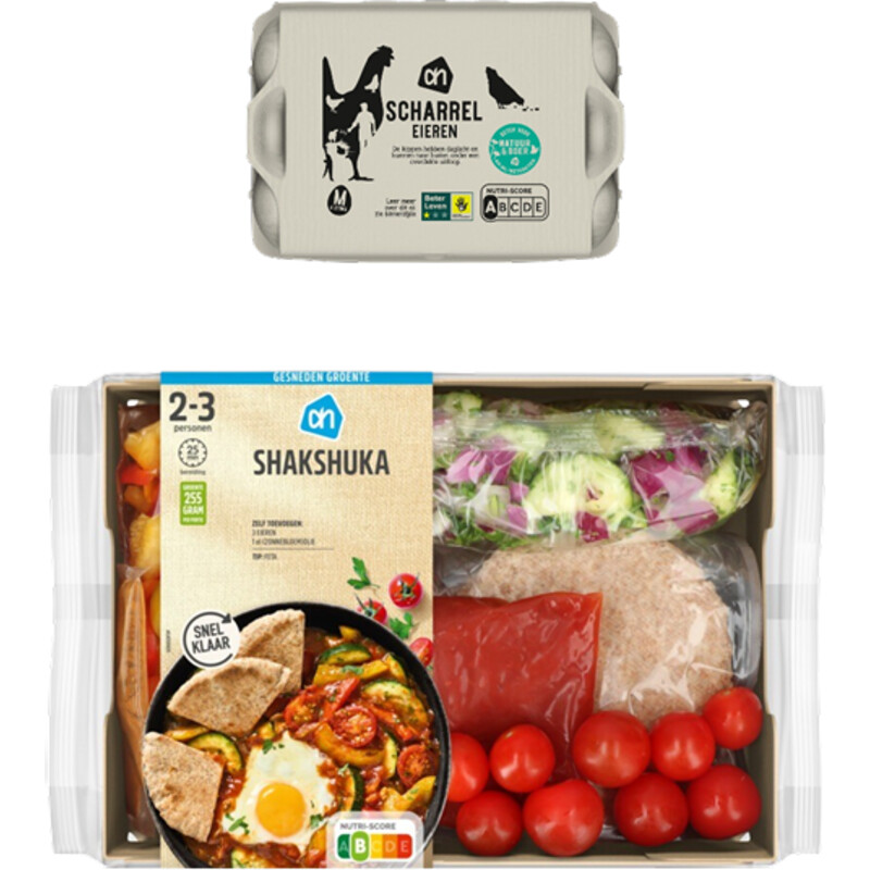Een afbeelding van AH Vega Gesneden Shakshuka Verspakket