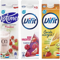 Optimel drinks of Vifit literpakken