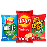 Een afbeelding van Lay's, Cheetos, Doritos en Duyvis: gratis levering bij 10 euro