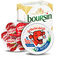 Een afbeelding van Boursin, La Vache qui rit, Mini Babybel en Port Salut: gratis bezorging bij 12 euro
