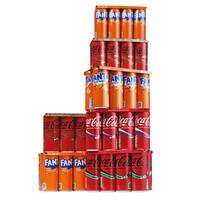 Een afbeelding van Alle Coca-Cola en Fanta 8-packs 250 ml