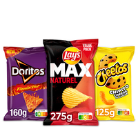 Een afbeelding van Lay's, Cheetos, Doritos en Duyvis: gratis levering bij 10 euro