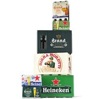 Een afbeelding van Alle Heineken, Brand of Birra Moretti multipacks of kratten