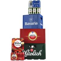 Een afbeelding van Alle Grolsch, Amstel of Bavaria multipacks of kratten