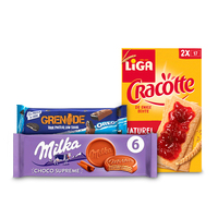 Een afbeelding van Milka, Liga, LU Tuc en Grenade: gratis bezorging bij 12.50 euro