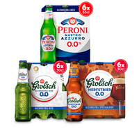 Een afbeelding van Grolsch en Peroni: gratis bezorging bij 2 stuks