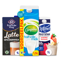 Een afbeelding van Campina, Friesche Vlag en Optimel: gratis bezorging bij 10 euro